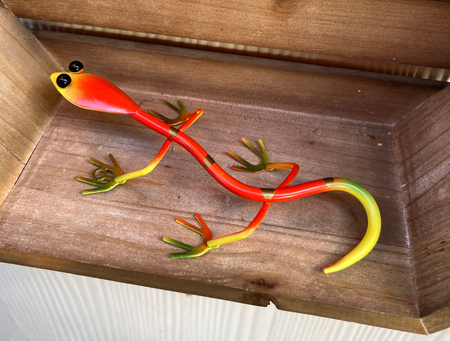 Metal Lizard Metal Decor | Garden decoretion | Backyard decoration | Home Decoretion | Weather Resistant | green Garden Corner |